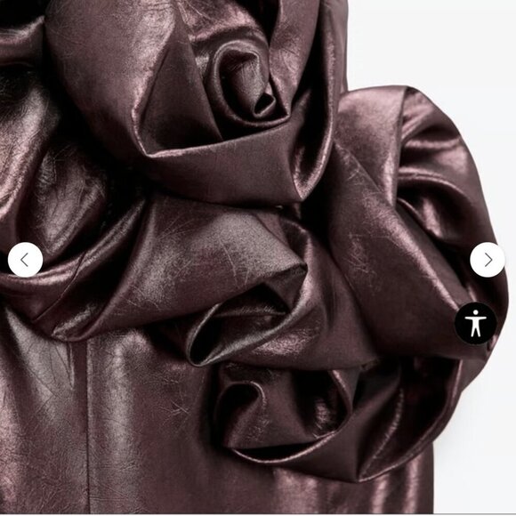 Zara fav blogger flowers voluminous dress Size M NEW WITH TAG! - Picture 13 of 15